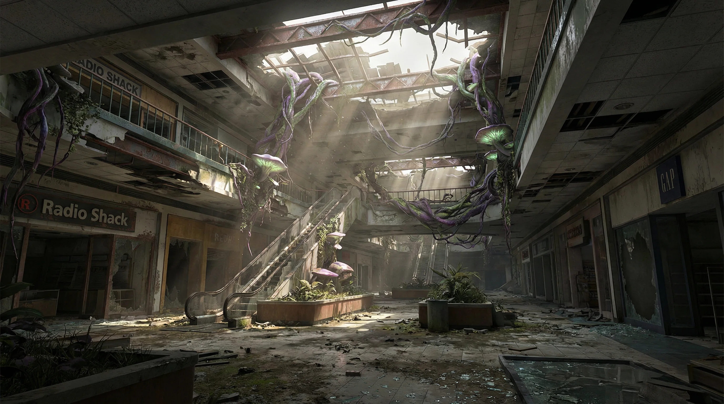 废弃商场探索记录，pg电子游戏 拾荒路线